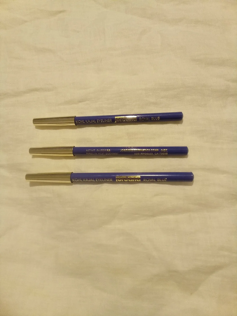 Jordana Royal Blue Kohl Kajal Eyeliner Pencils - Set of 3